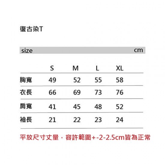 日牌 復古顏料T 5.6OZ 日牌 復古顏料T 5.6OZ